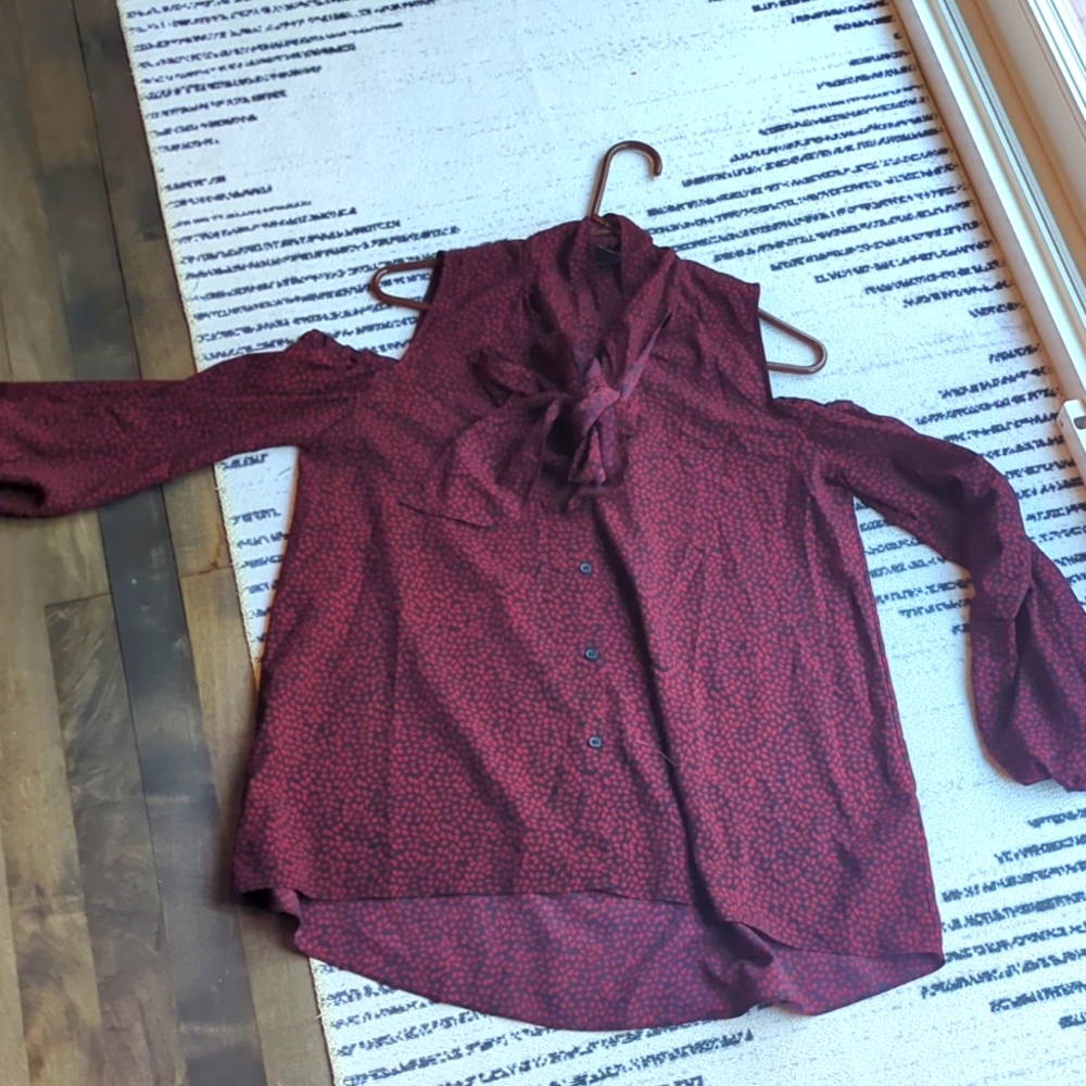 French connection cold shoulder blouse